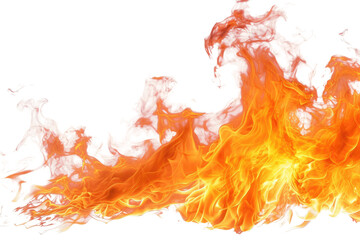 Fire isolated on transparent background