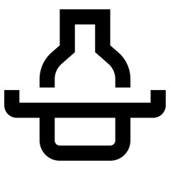 liquor store icon, simple vector design
