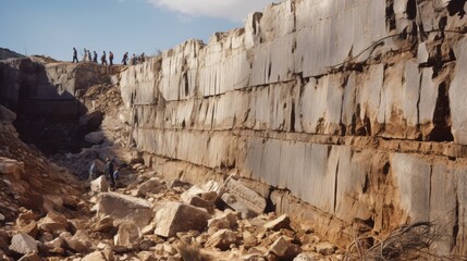 Historic Moment of Walls Crumbling