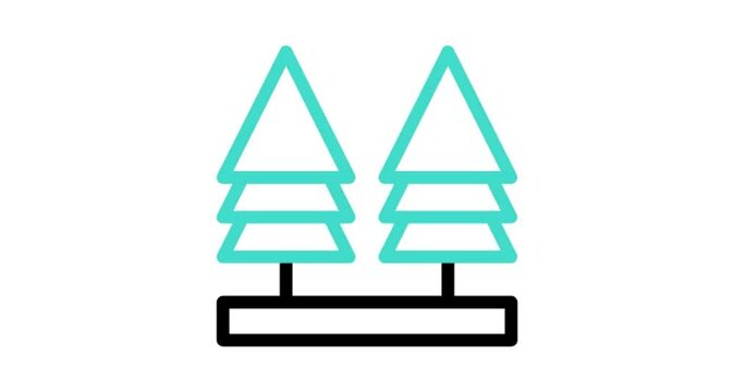 christmas tree animated icon videos