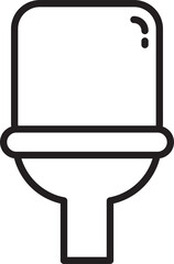 Toilet Bowl or WC Symbol