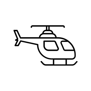 recommend clip art: Helicopter icon. outline icon