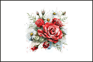 watercolor floral design, watercolor flower vector, watercolor flower vector art.