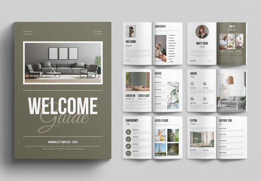 Welcome Guide Template Design Layout