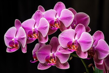 Fragrant Orchid pink flower botany. House decor. Generate Ai