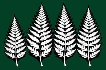Maple Fern Vector color 
