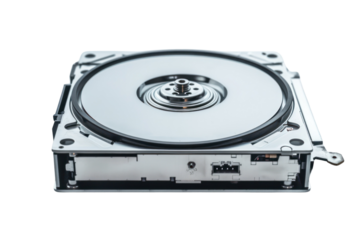 
High-quality. Part of it Hard disk drive isolated on a white background