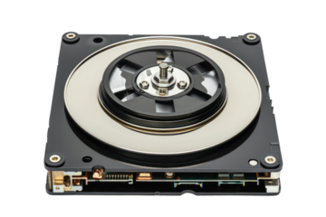 
High-quality. Part of it Hard disk drive isolated on a white background