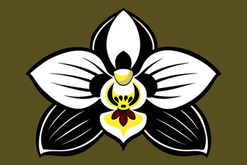 Vector dexign of a Orchid 