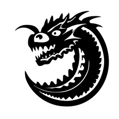  Dragon Illustration: Playful Icon Depicting a Friendly Mythical Creature