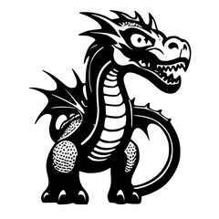 Ferocious Dragon Emblem: Powerful Symbol of Strength and Might