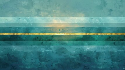 Abstract background with layered texture in blue and teal hues, featuring a single horizontal gold stripe. Modern, minimalist design.