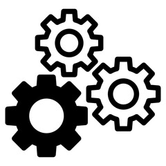 gear icon, cog wheel, engine circle