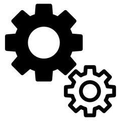 gear icon, cog wheel, engine circle