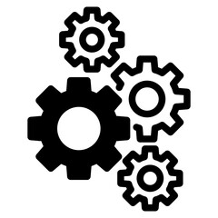 gear icon, cog wheel, engine circle