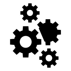 gear icon, cog wheel, engine circle