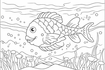 Coloring pages of sea animals for children to print. Coloring for school. Coloring for the house. Creative hobbies for children.