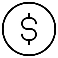 dollar coin icon