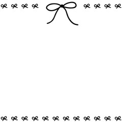 Obraz premium シンプルなリボンのフレーム