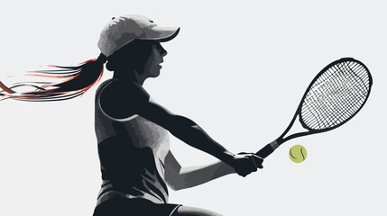 A tennis player woman female sports person