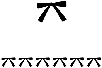 シンプルなリボンのフレーム