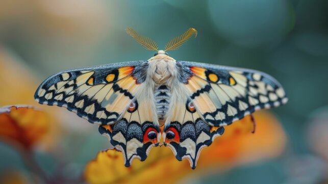 A moth emerging from its cocoon against the backdrop of a changing market, representing adaptability and transformation in business strategy.