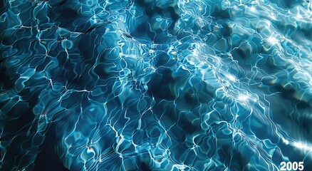 Blue Water Texture: Swimming Pool Top View