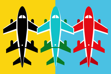 Airplane Icon vector design 