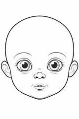 Coloring pages of heads for children to print. Coloring for school. Coloring for the house. Creative hobbies for children. 