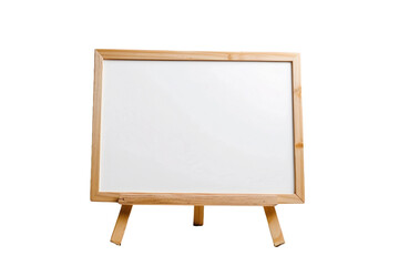 White board isolated on transparent background