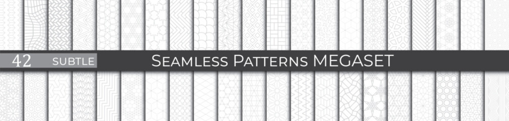 Orient pattern set. Subtle asian print design. Vector boho pattern - 772129705