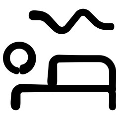 patient icon, simple vector design