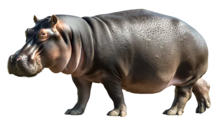 Poster hippopotamus  isolated on transparent background © PNG Lover