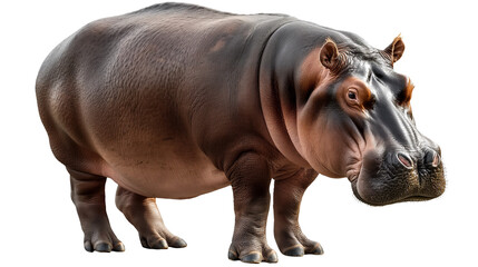 hippopotamus  isolated on transparent background