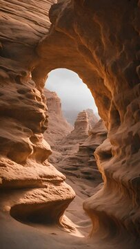 Amazing rock formations in the desert