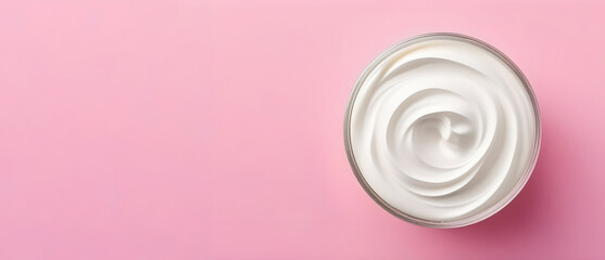 Spa skincare essentials, cream in a luxurious jar. Organic moisture for healthy, radiant skin