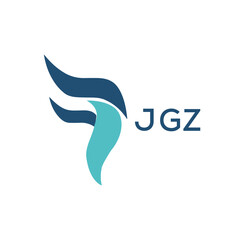 JGZ  logo design template vector. JGZ Business abstract connection vector logo. JGZ icon circle logotype.
