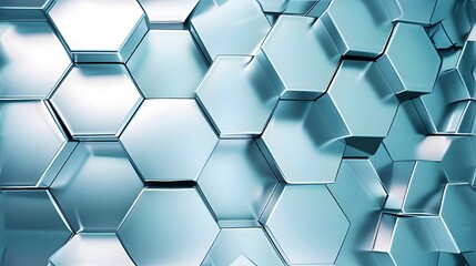 Futuristic Hexagons: Abstract Background with Hexagonal Patterns - Hand Edited Generative AI
