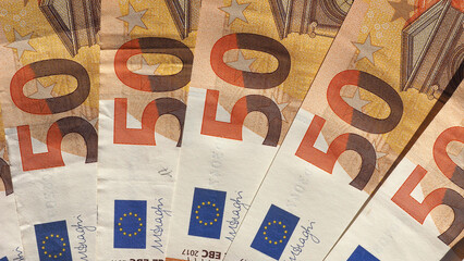 euro notes background
