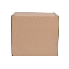 Cardboard box with kraft corrugated cardboard