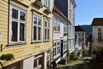 Fototapeta premium Ruelle dasn le Nordnes à Bergen
