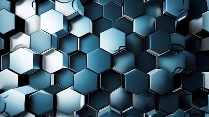 Blue and White Mosaic: Abstract Background with Intricate Tiles - Hand Edited Generative AI