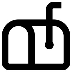 postbox icon, simple vector design