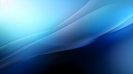 Gradient Blue Serenity: Plain Background with Subtle Color Transition - Hand Edited Generative AI