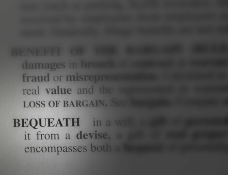 bequeath 