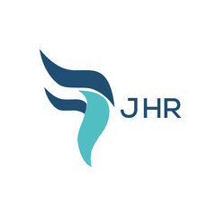 JHR  logo design template vector. JHR Business abstract connection vector logo. JHR icon circle logotype.
