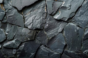 Dark grey black slate background or texture - generative  ai