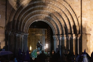 Procession of the Solitude, through the streets of Avila, march 2024