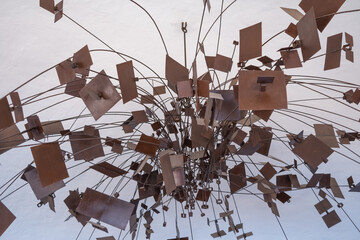 Mobile metal artwork made by the artist Cesar Manrique. Lanzarote, Canary Islands, Spain