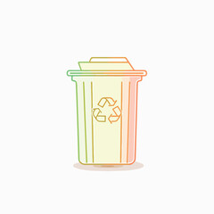 Trash in cartoon, doodle style. Image for t-shirt, web, mobile apps and ui. Isolated 2d vector illustration in logo, icon, sketch style, Eps 10. AI Generative